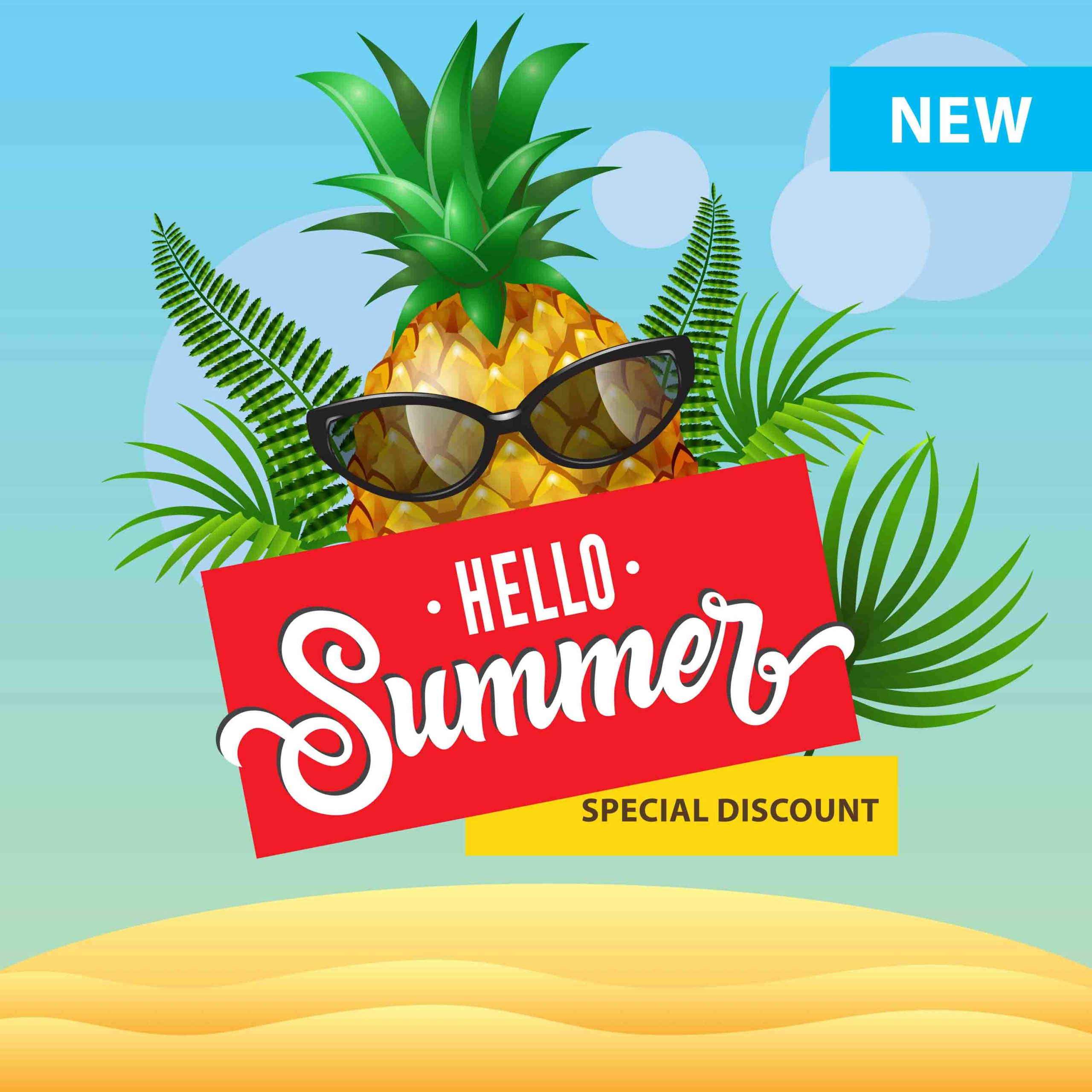 Vetor Verão Summer Download Grátis Abacaxi