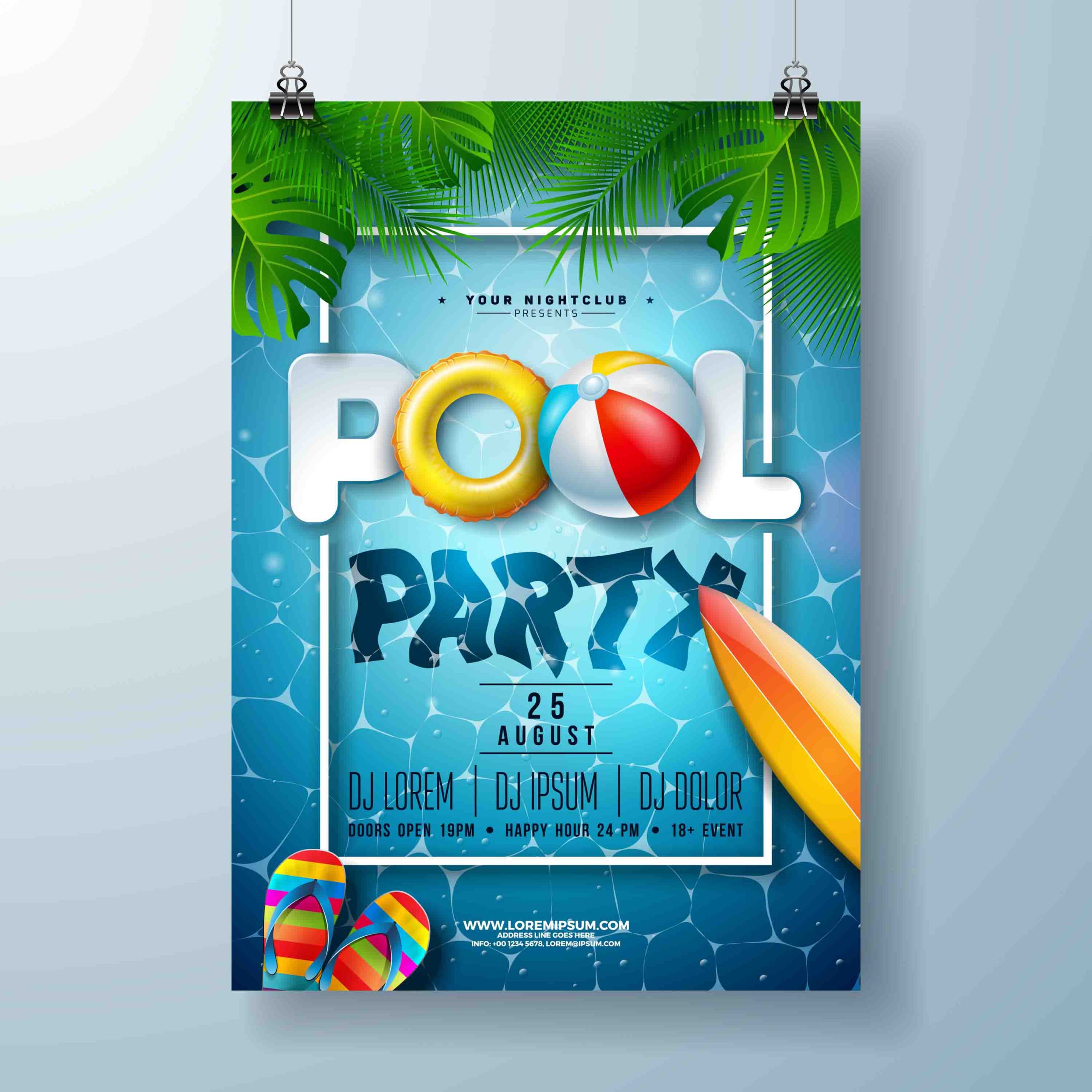 Vetor Verão Summer Download Grátis Cartaz Party Festa
