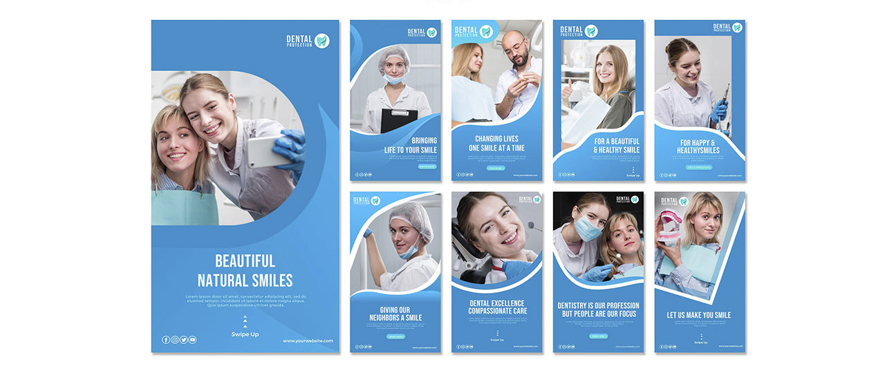 Pack Arte para Social Media Dentista