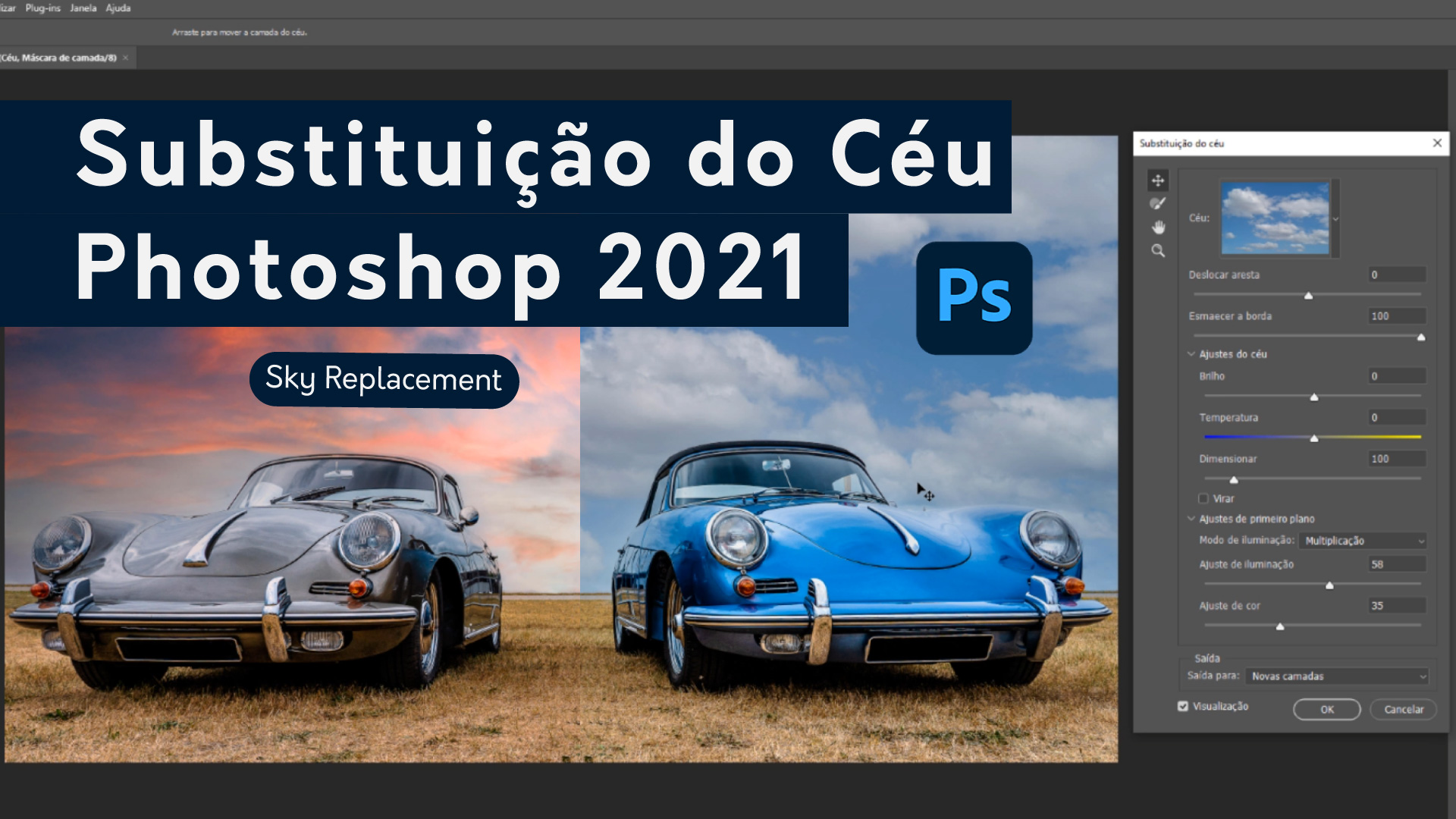 Substituição do Céu Photoshop 2021 | Sky Replacement