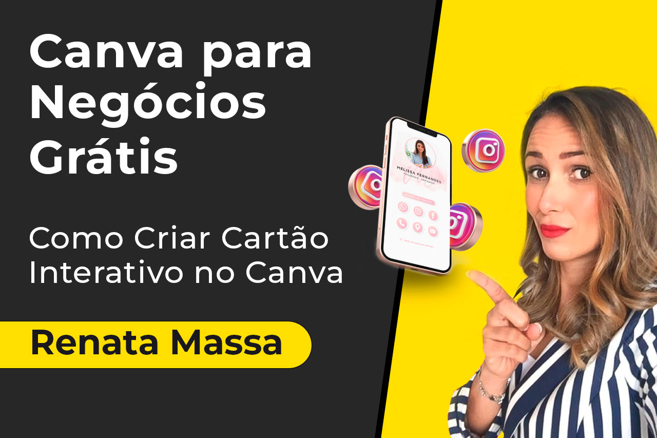 Canva para Negócios Grátis Aula 1 - Cartão Interativo Clicável