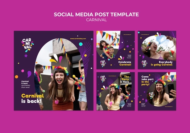 Download Pack Artes Editáveis Carnaval Grátis Psd Photoshop