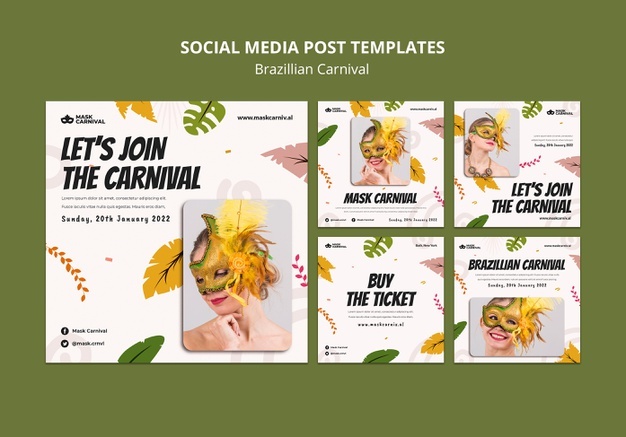 Download Pack Artes Editáveis Carnaval Grátis Psd Photoshop