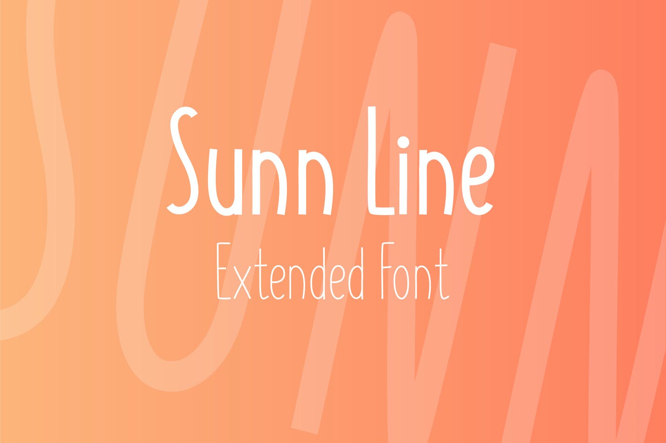 sunn line extended font arquivo gratuito envato