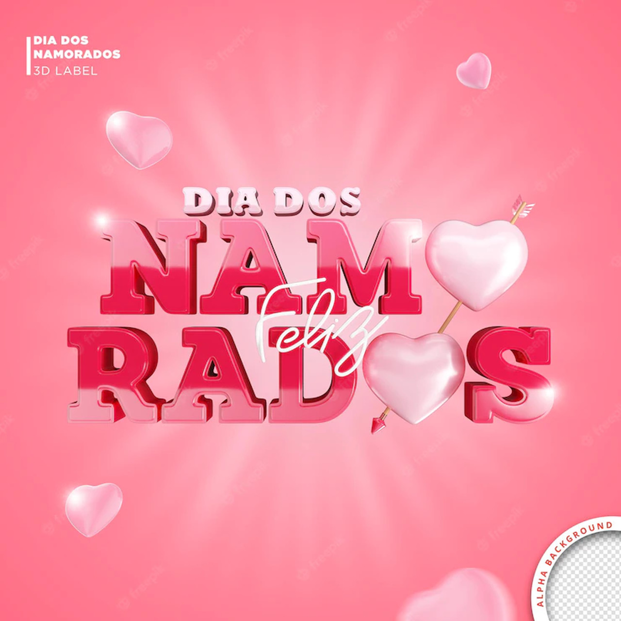 cartao de dia dos namorados no brasil design de modelo de renderizacao em 3d 364106 207 Easy Resize.com