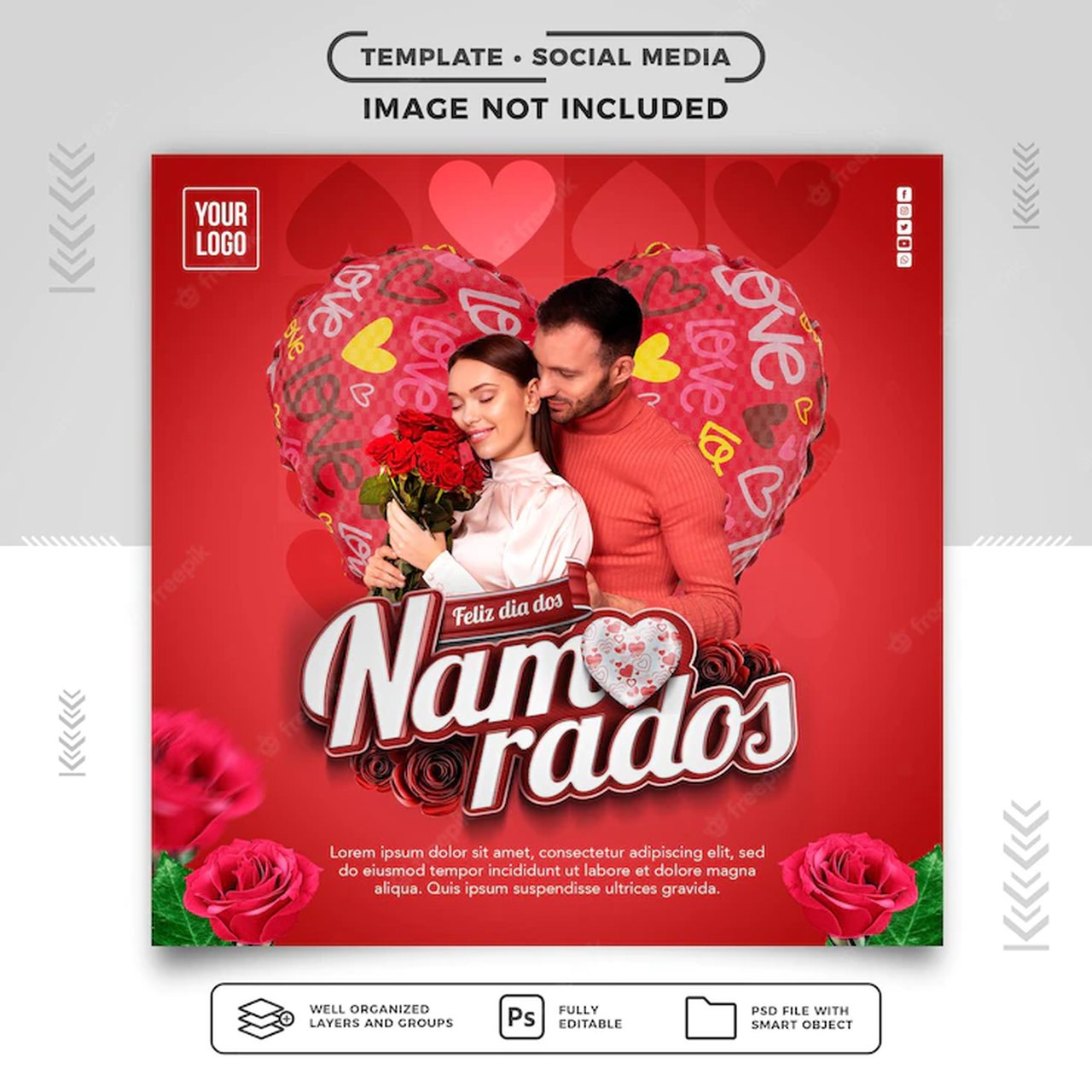 social media feed instagram feliz dia dos namorados no brasil