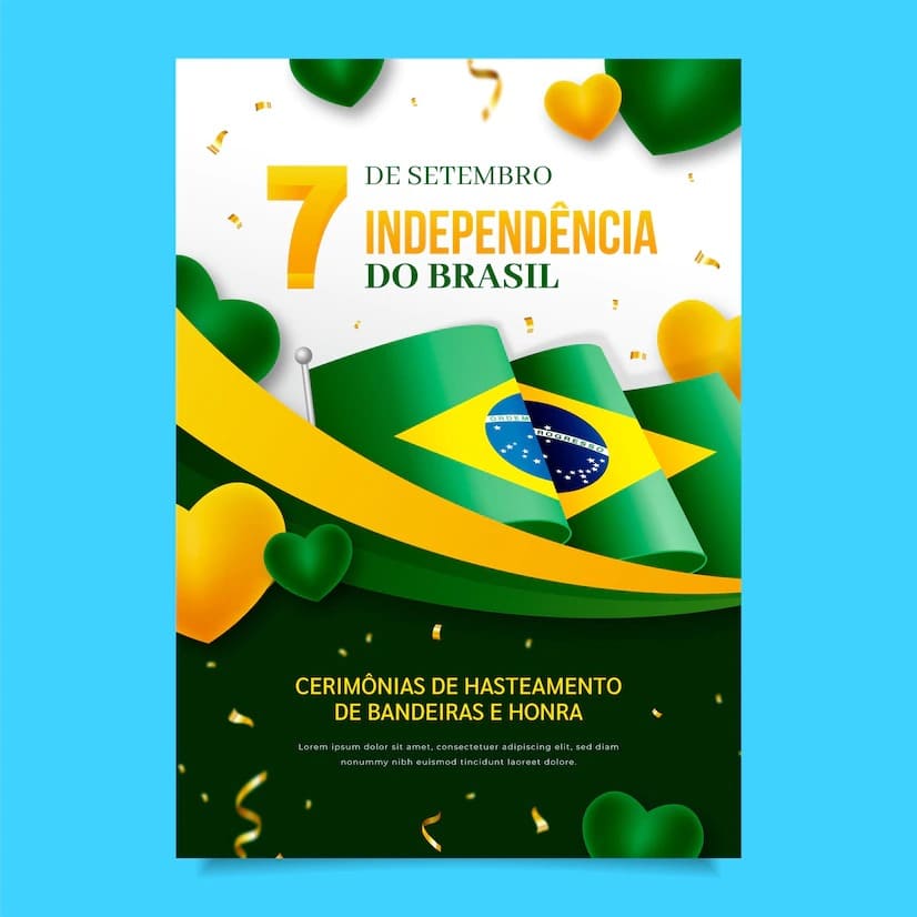 Pack Artes Editaveis Independencia do Brasil Vetor Gratis 3