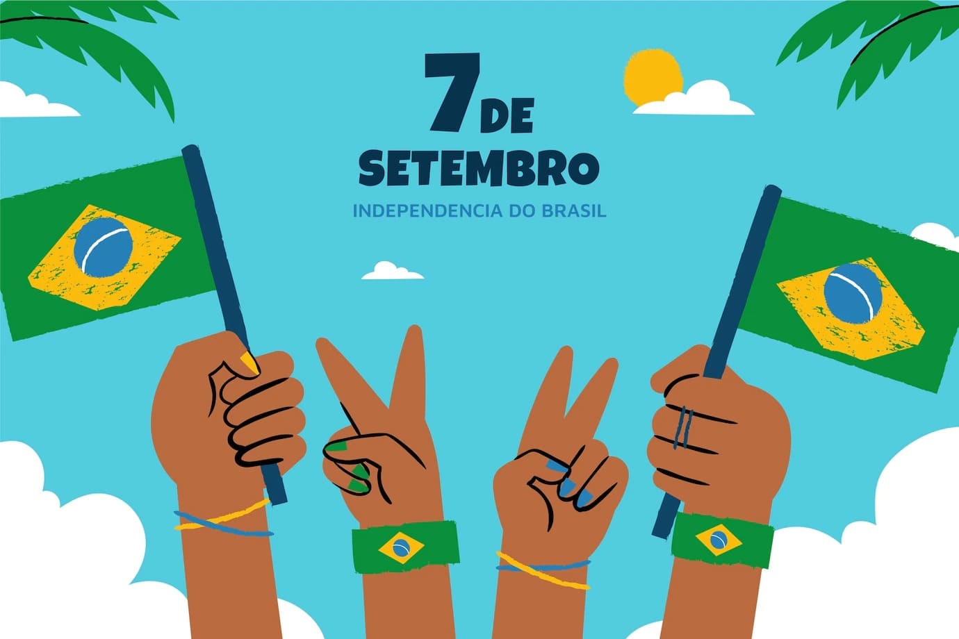 Pack Artes Editaveis Independencia do Brasil Vetor Gratis 4