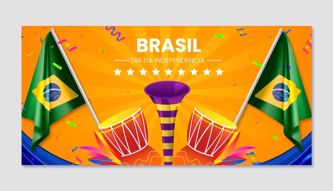 Pack Artes Editaveis Independencia do Brasil Vetor Gratis
