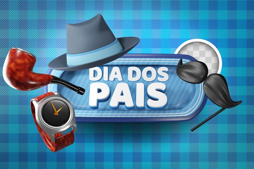 banner elegante do dia dos pais em portugues quotdia dos paisquot ilustracao 3d 1419 2688