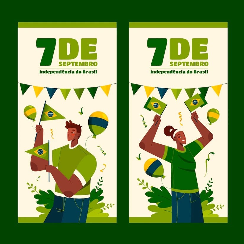 banners verticais planos definidos para a celebracao de sete de setembro 23 2149545847