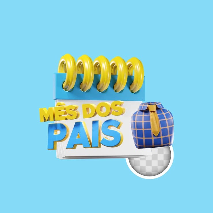 calendario dia dos pais father39s dia 3d ilustracao 1419 2715