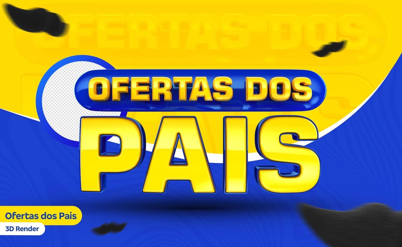 dia dos pais 3d logotipo para composicoes 364106 469