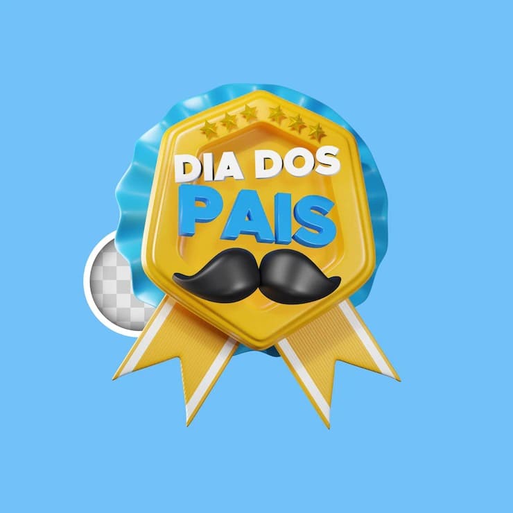 dia dos pais ilustracao 3d da medalha do dia do pai39 1419 2711