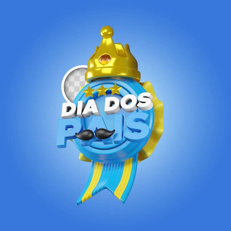 dia dos pais ilustracao 3d da medalha do dia dos pais 1419 2709