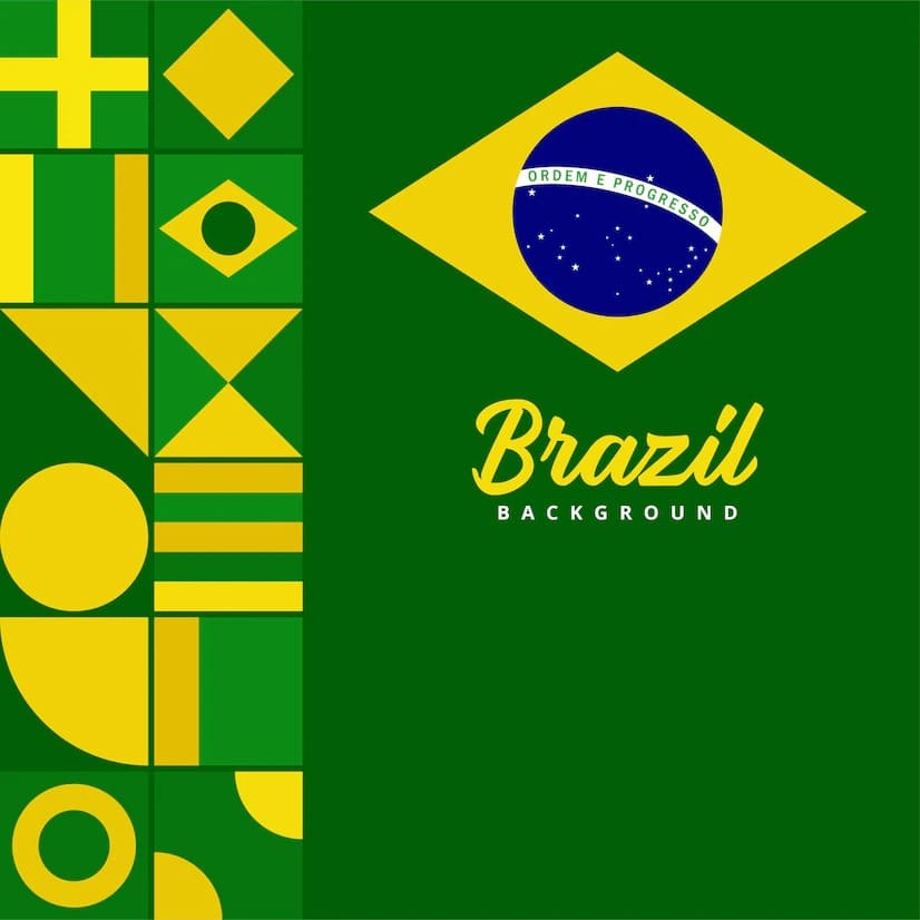 fundo abstrato brilhante em cores brasileiras 8829 2589