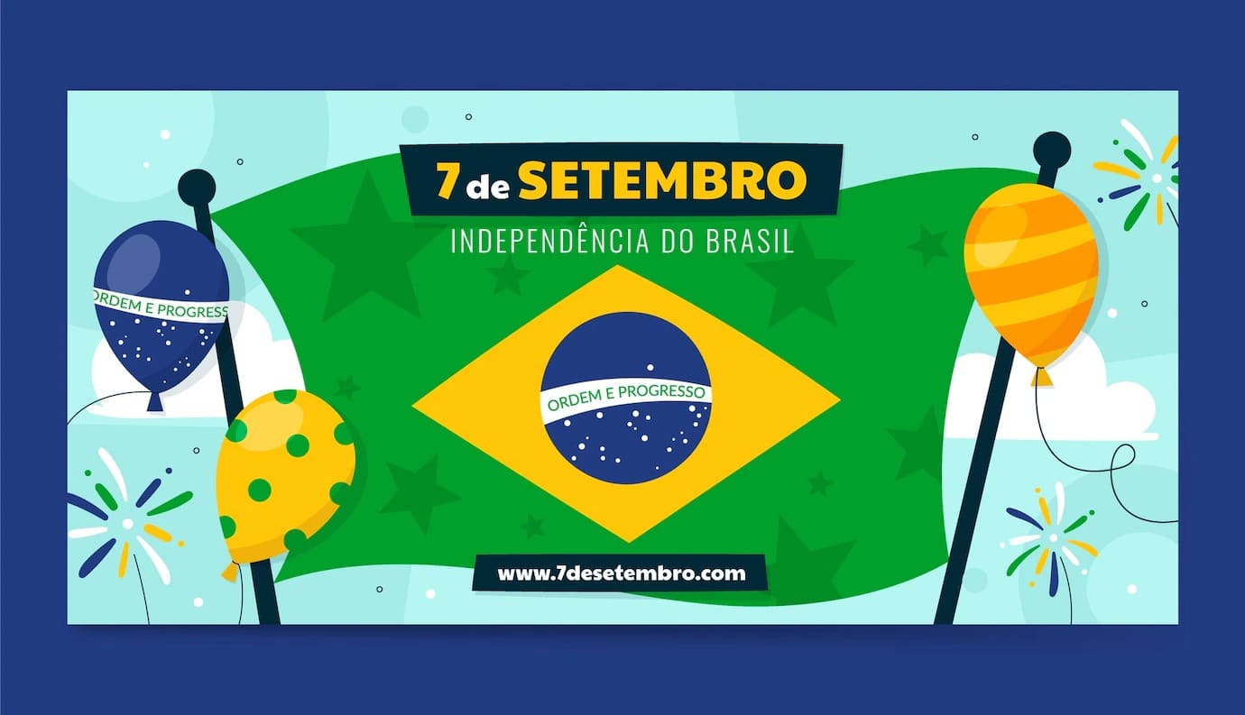 modelo de banner horizontal plano para celebracao de 7 de setembro 23 2149556814