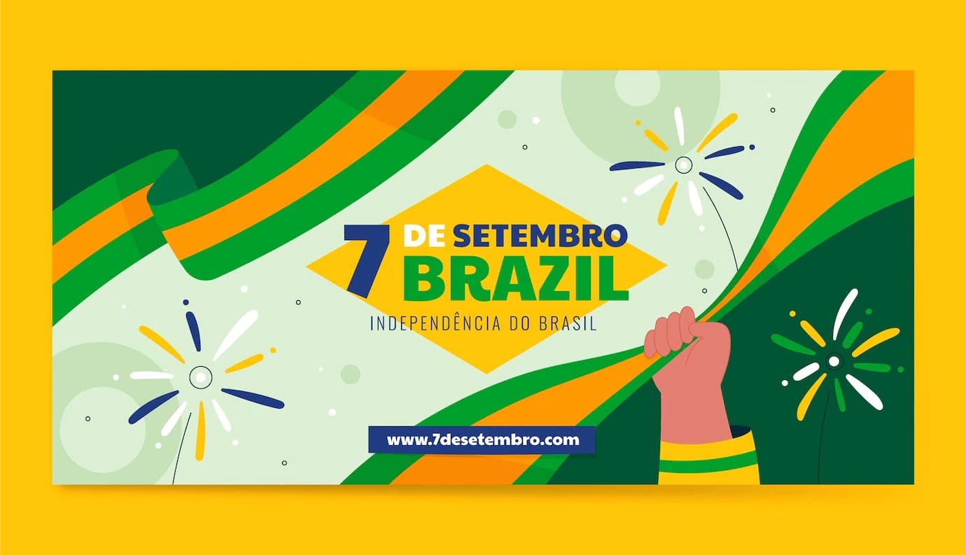 modelo de banner horizontal plano para celebracao de 7 de setembro 23 2149556817