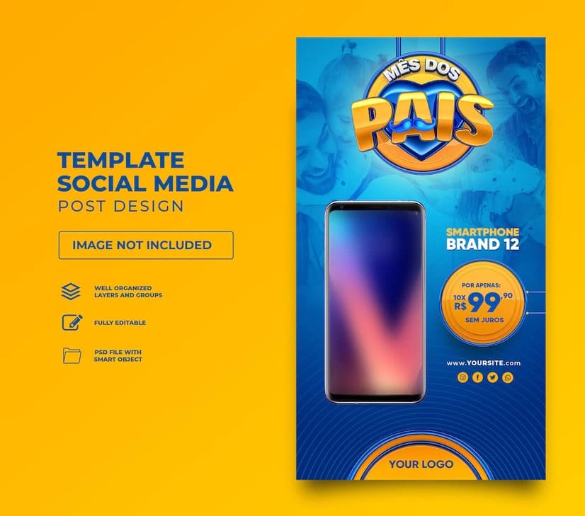 postar modelo do dia dos pais nas redes sociais 363450 1355
