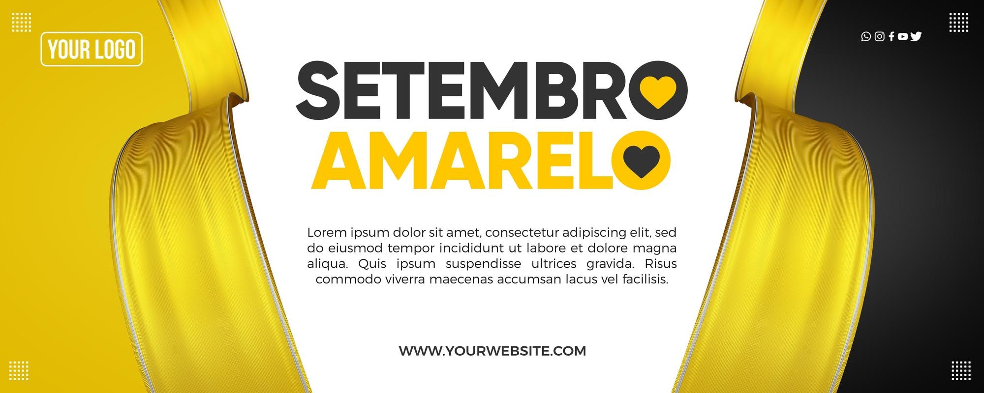 banner de midia social instagram campanha amarela de setembro 220664 3206