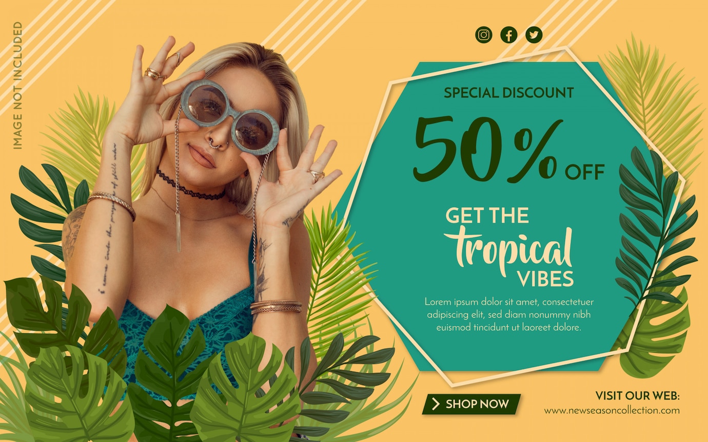 banner de moda promocional 1188 144
