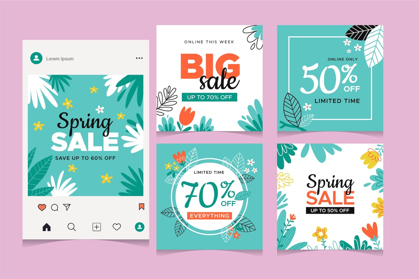 colecao de postagens do instagram de venda de primavera 23 2148444623
