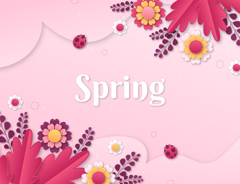 fundo de primavera de estilo de papel 23 2149255675