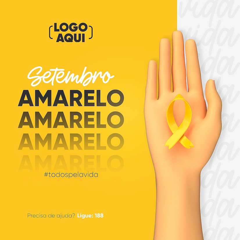 modelo de feed de midia social de setembro amarelo 364106 538