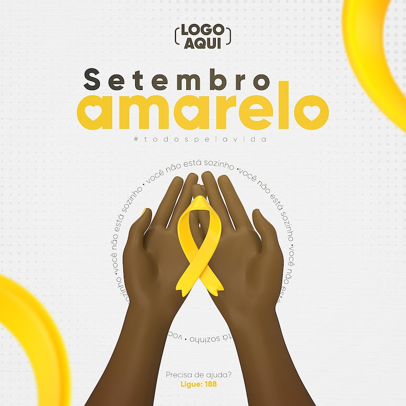 modelo de feed de midia social de setembro amarelo 364106 542