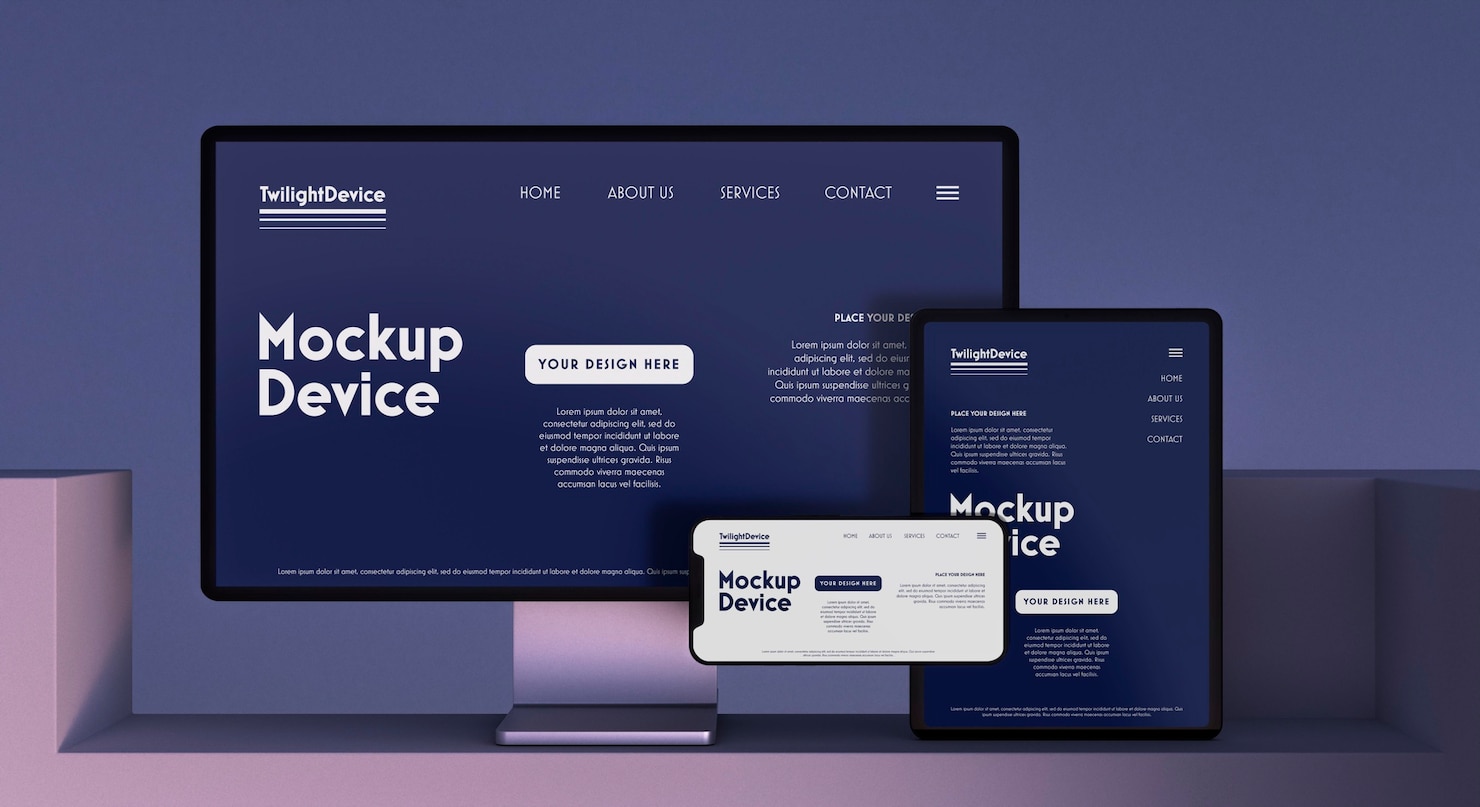 mopckup de site psd gratis 1