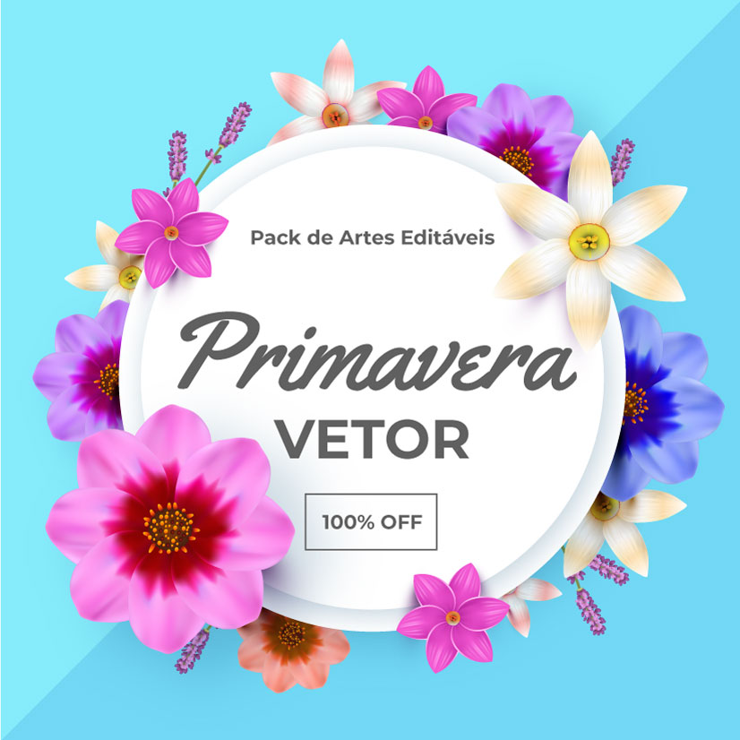 pack artes editaveis primavera gratis