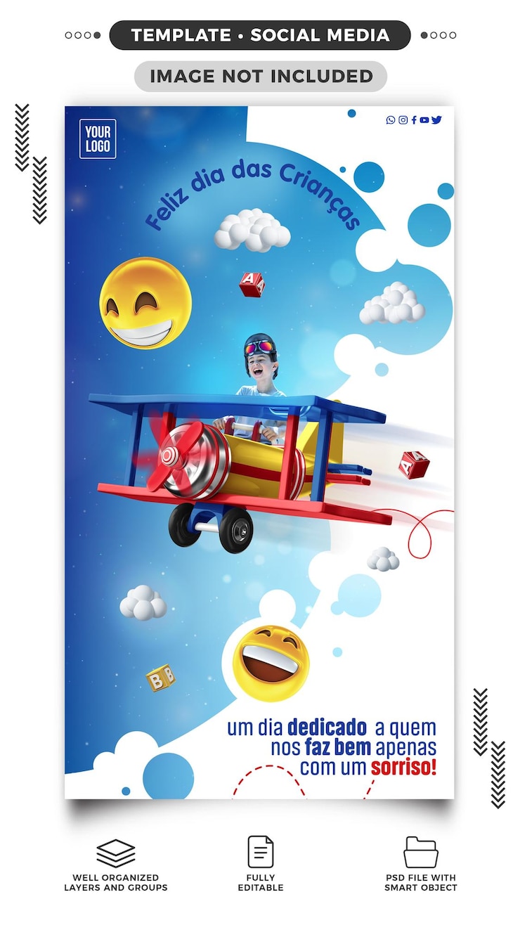 historias de midia social instagram feliz dia das criancas 220664 3379