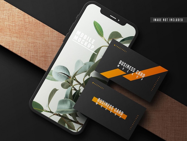 Cartao de visita com modelo de telefone celular yyt
