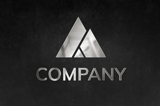 Emboss logo mockup psd para a empresa