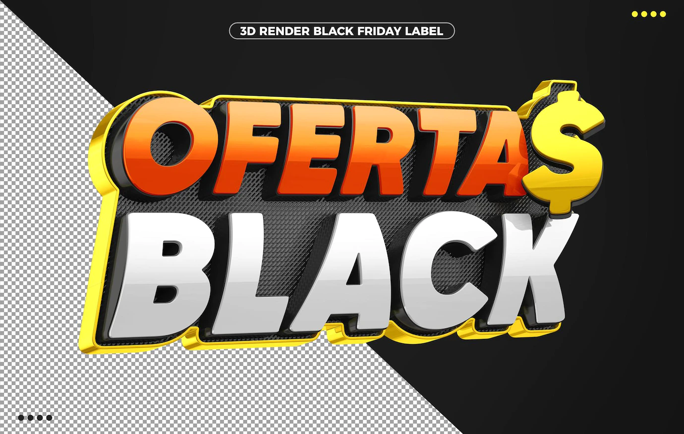 ofertas de logotipo laranja preto para sexta feira negra 220664 3620