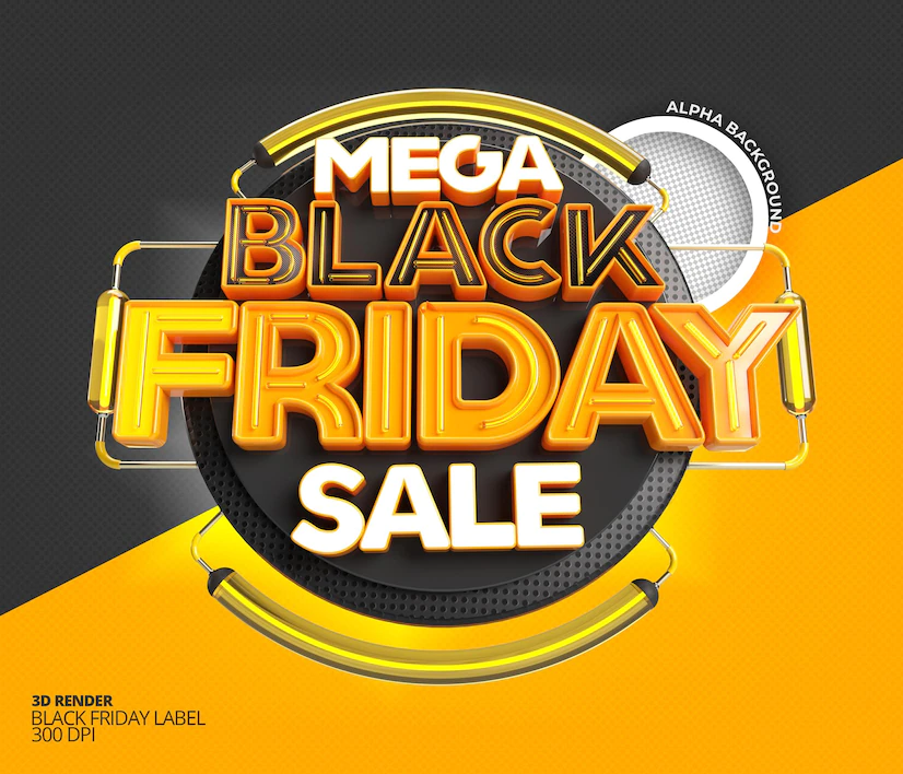 selo 3d black friday gratis render 3d super venda black friday 106176 1553