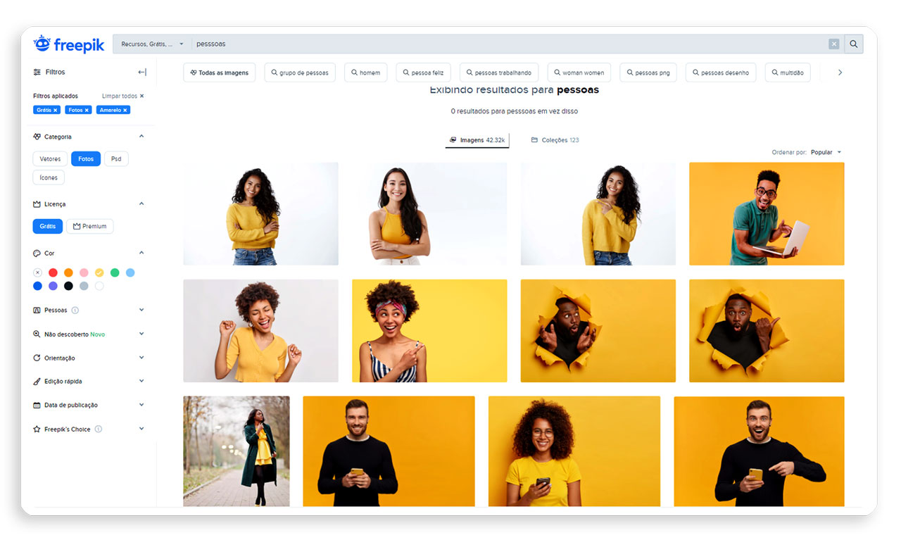 sites para baixar imagens gratis freepik - Banco de imagens grátis