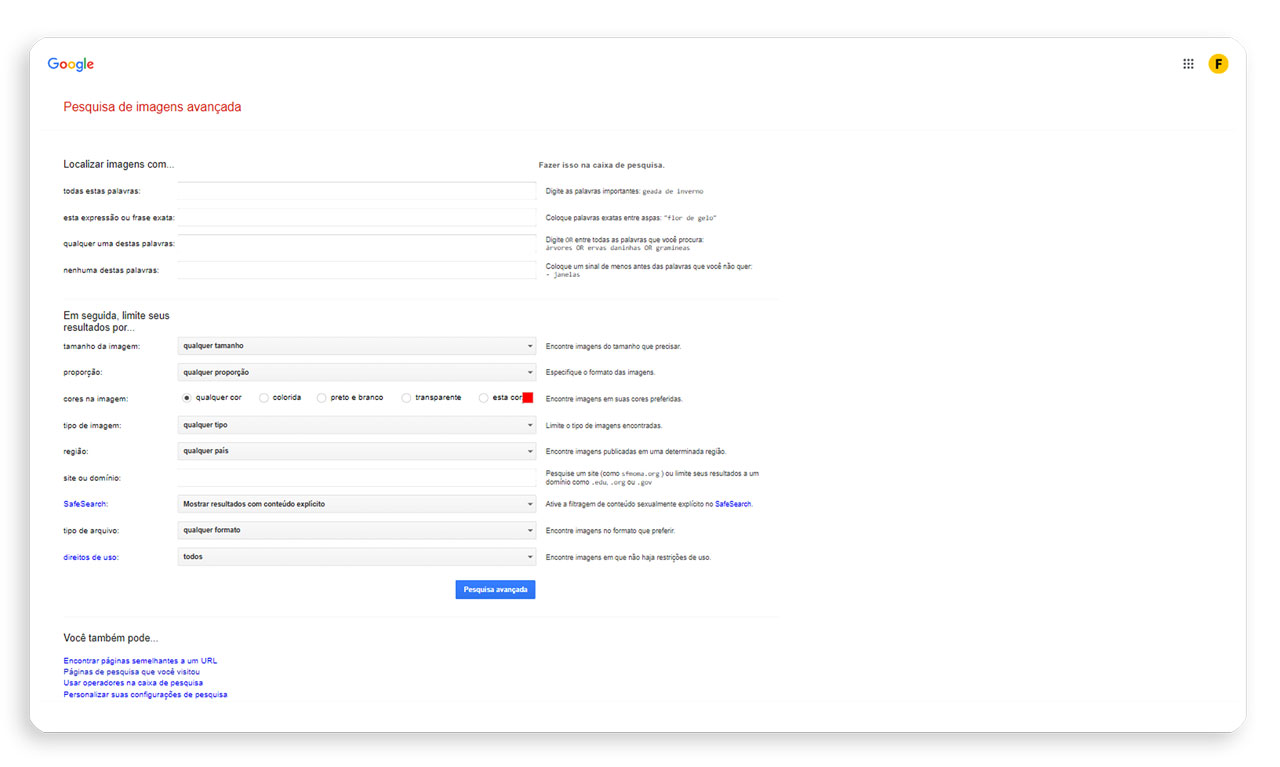 sites para baixar imagens gratis google advanced image search