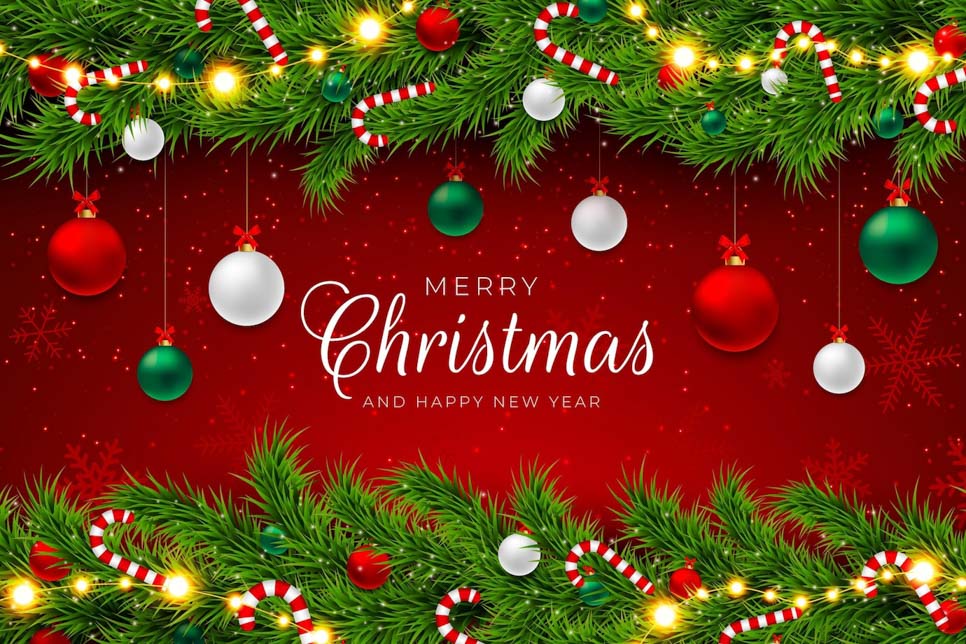 fundo gradiente de enfeites de natal 52683 76117