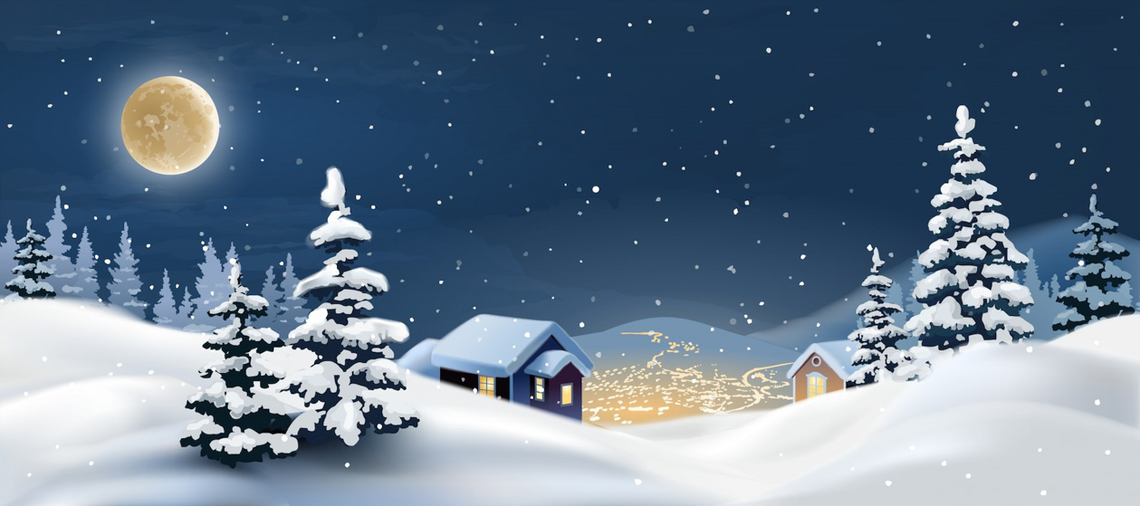 ilustracao vetorial de uma paisagem de inverno 1441 130