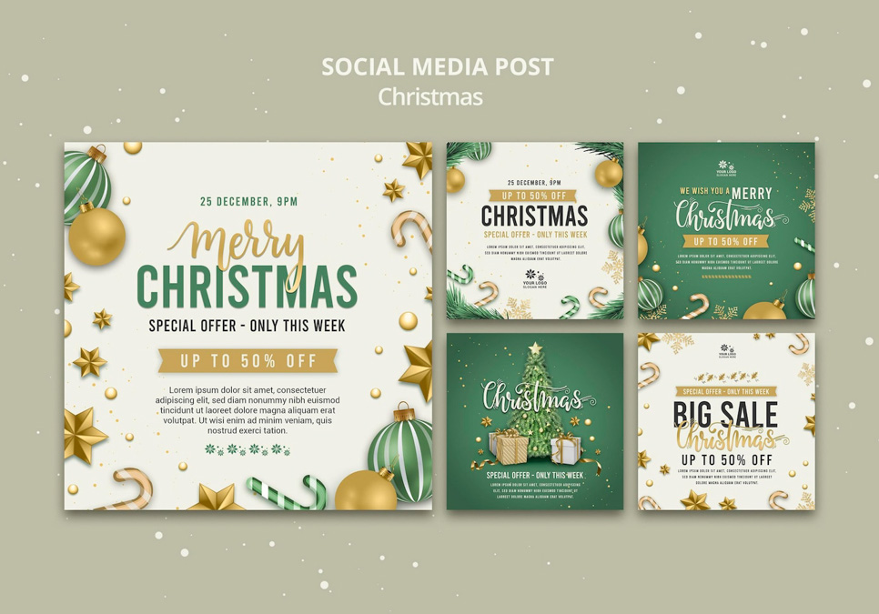 modelo de design de postagem de midia social para venda de natal 23 2149104191