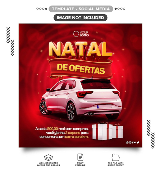 pack de artes editaveis natal gratis psd instagram