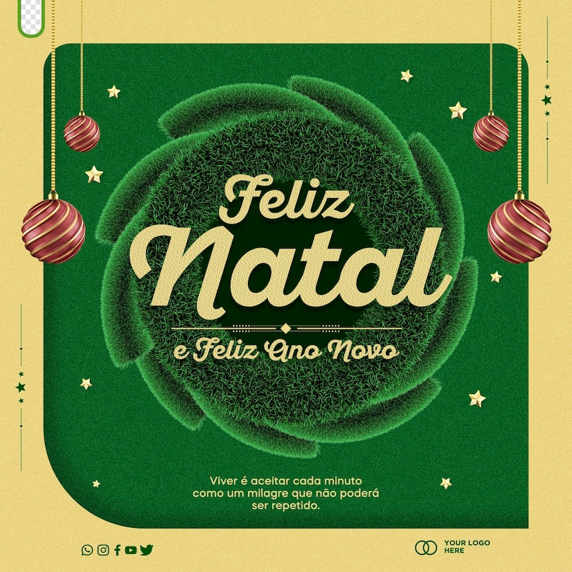 postar modelo de midia social feliz natal design para composicoes 314999 1354 2