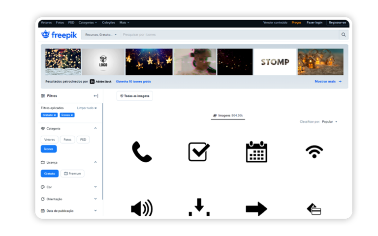 sites para baixar icones gratis freepik