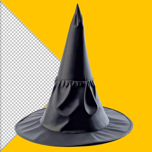 chapeu de bruxa 3d fantasia halloween