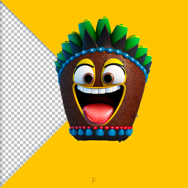 emoji carnaval 3d gratis engracado feras do design