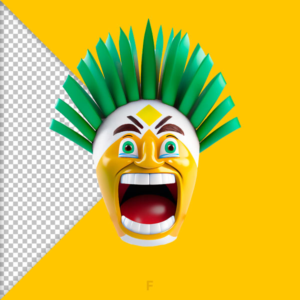 emoji carnaval 3d png gratis feras do design