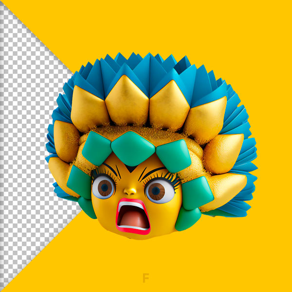 emoji carnaval 3d png gratis rainha feras do design