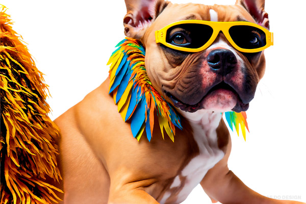 pitbull usando oculos de fantasia de carnaval 2