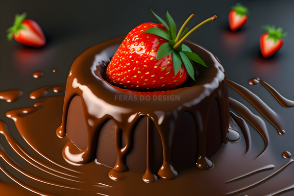 download imagem chocolate quente morango